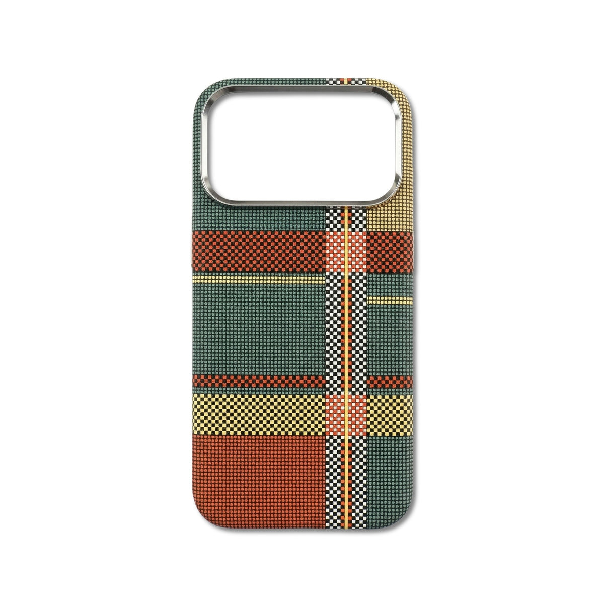 Rebel Plaid iPhone case — bold high-contrast plaid pattern
