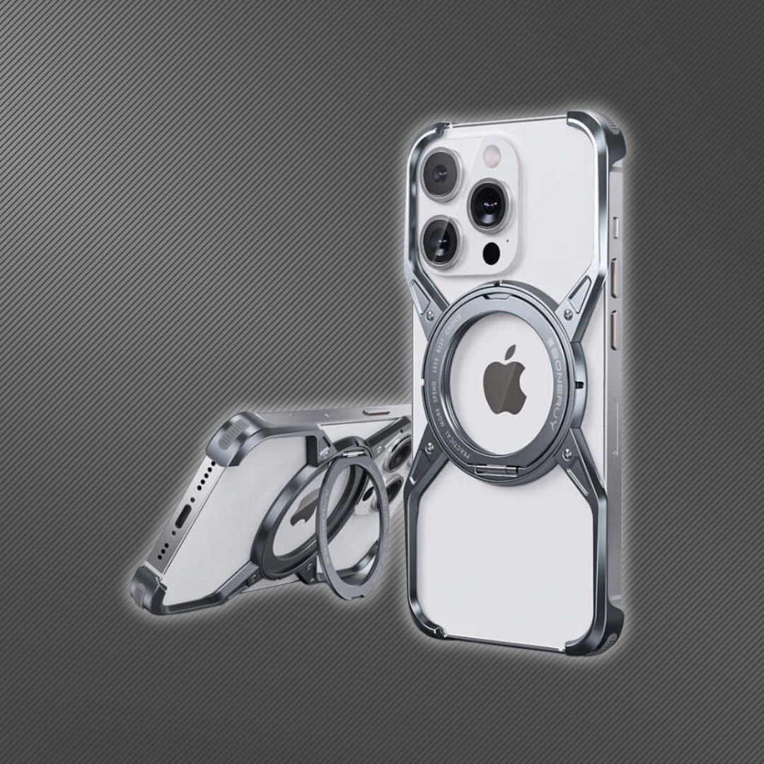 Aluminum Alloy Rotating Armor Grey Case