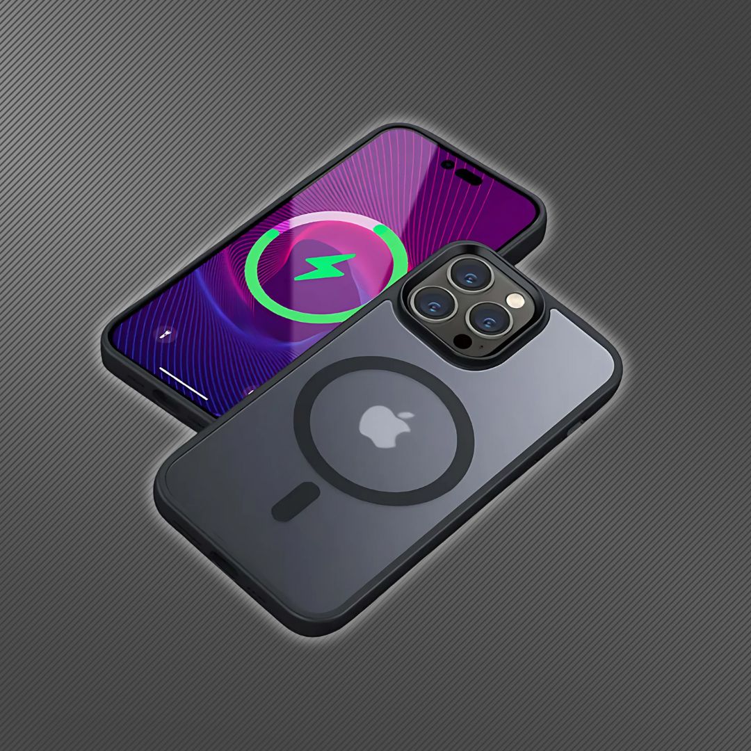 Black Magnetic Matte Frosted iPhone Case