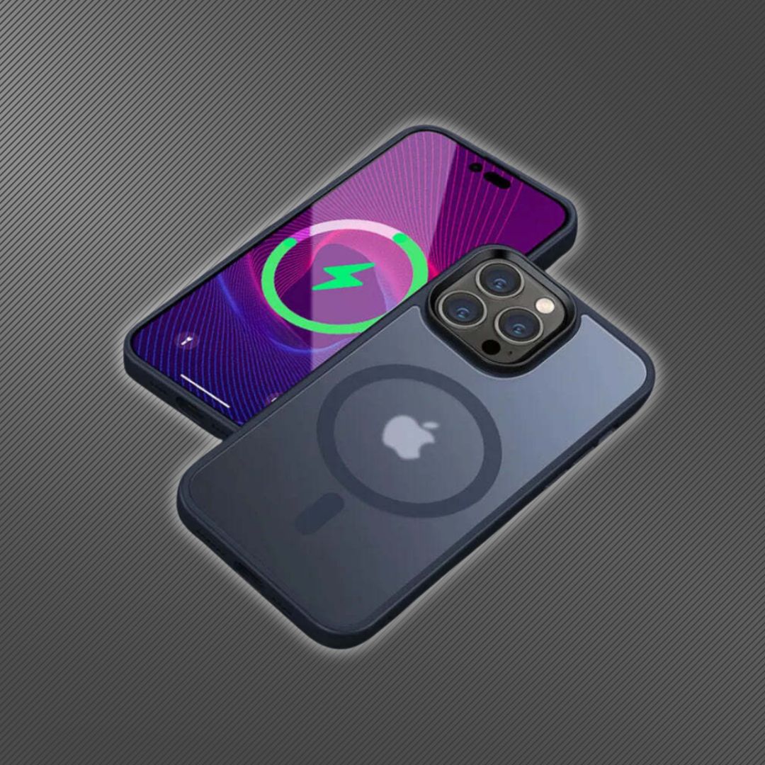 Blue Magnetic Matte Frosted iPhone Case