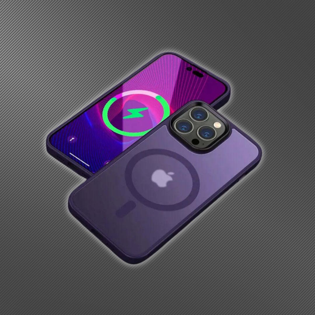 Purple Magnetic Matte Frosted iPhone Case