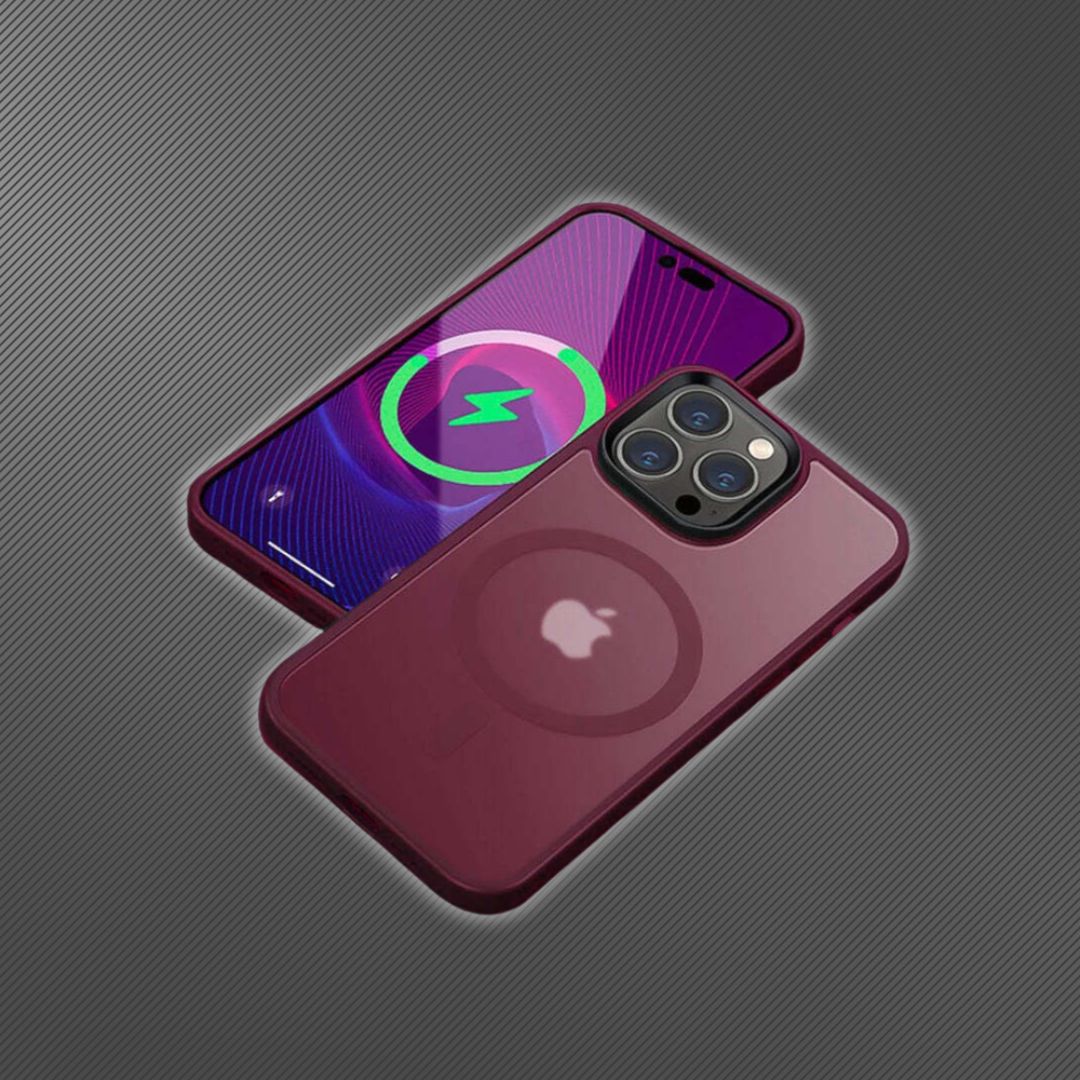 Plum Magnetic Matte Frosted iPhone Case