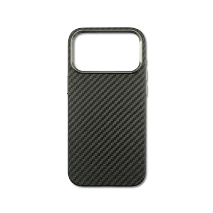 Blackout Carbon iPhone case — pure matte black carbon-textured finish