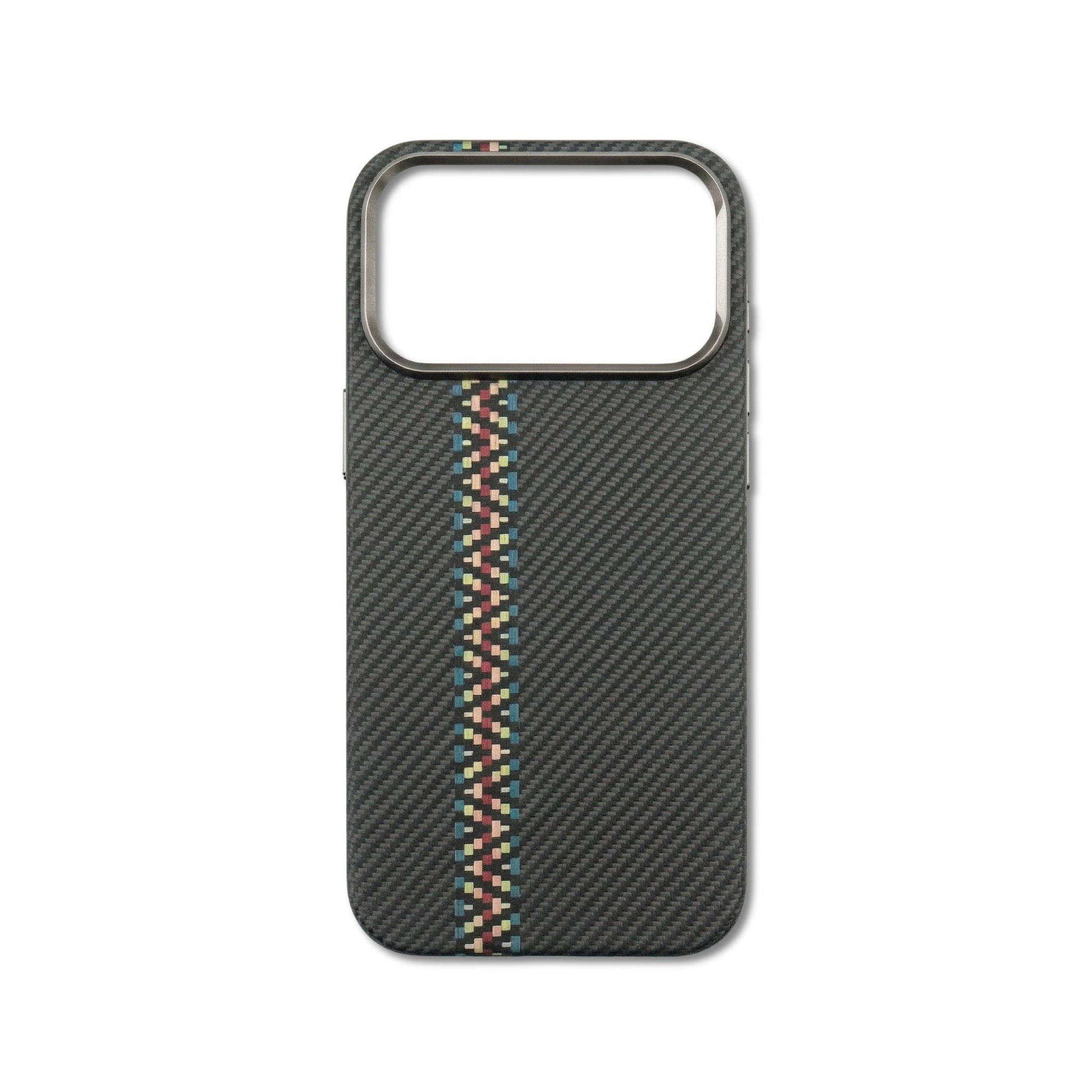 Prism Stripe iPhone case — vivid color-shift geometric stripes