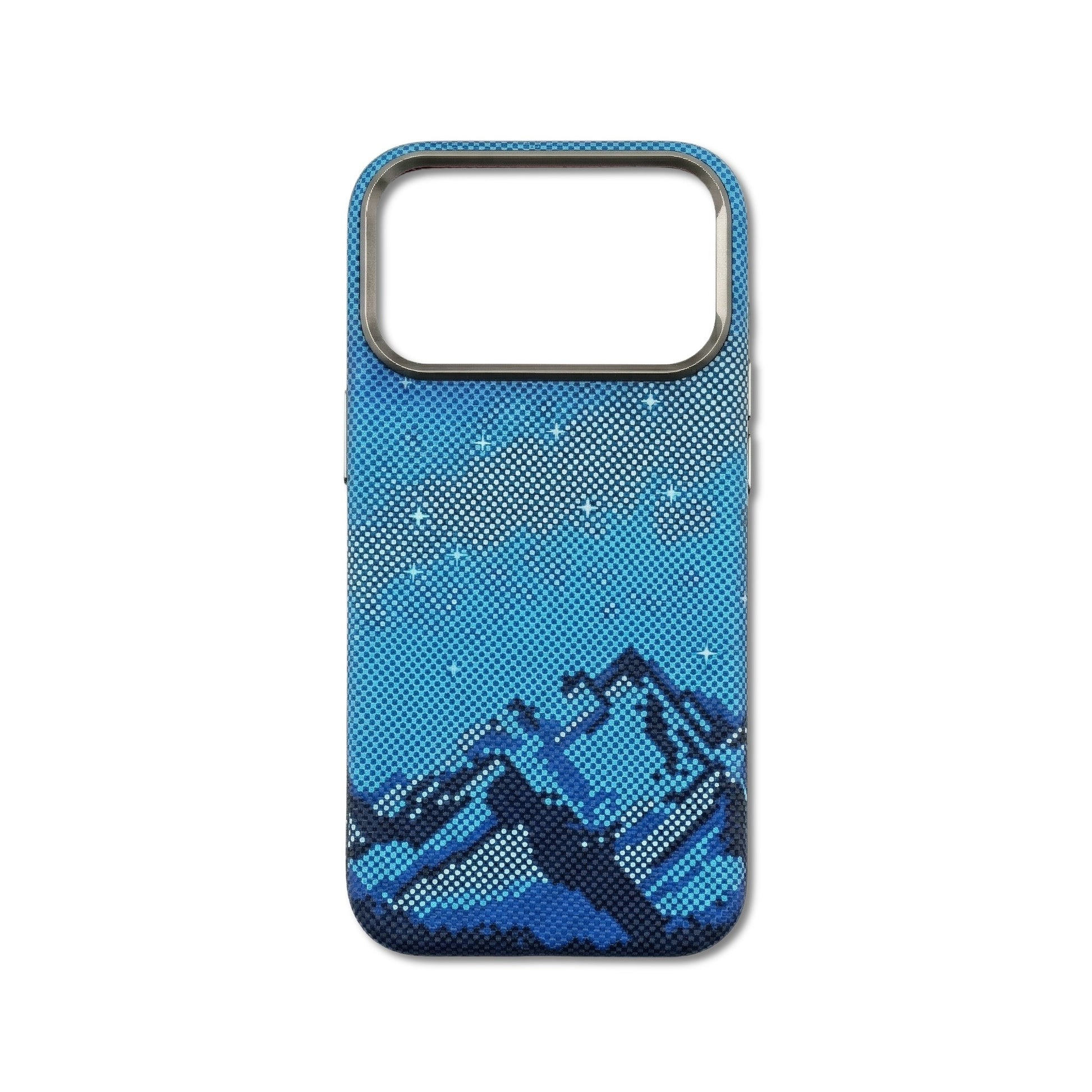 Cobalt Myth iPhone case — deep layered cobalt blue design