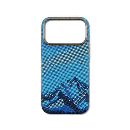 Cobalt Myth iPhone case — deep layered cobalt blue design