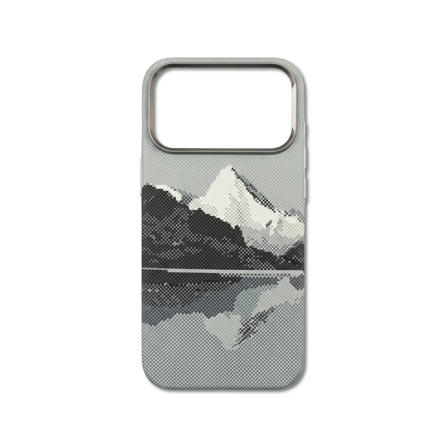Peak Divide iPhone case — high-contrast geometric split design