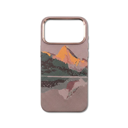 Molten Terrain iPhone case — fiery volcanic earth-tone texture
