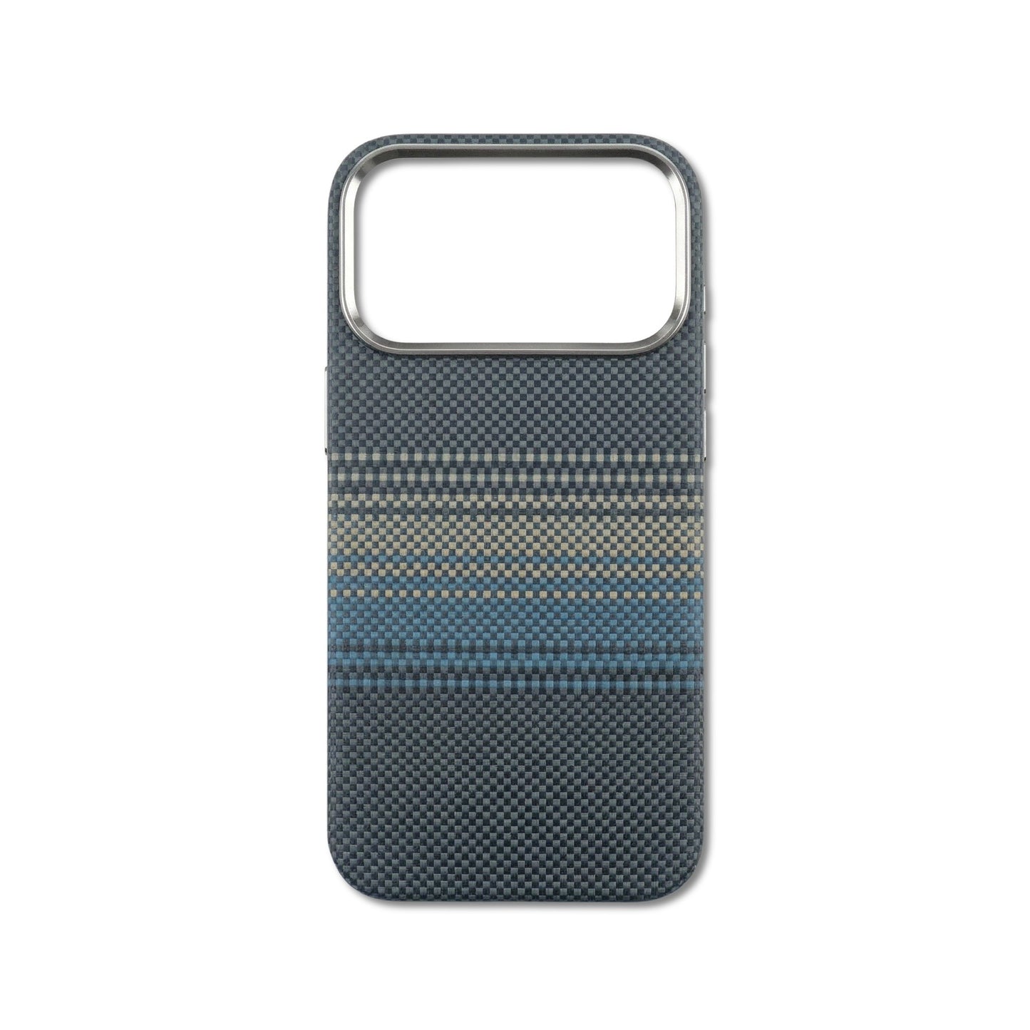 Pacific Weave iPhone case — coastal ocean-tone woven texture