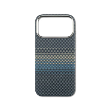 Pacific Weave iPhone case — coastal ocean-tone woven texture